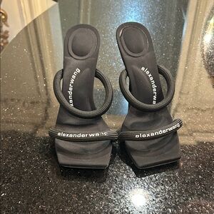 Alexander Wang Black Strappy Heels